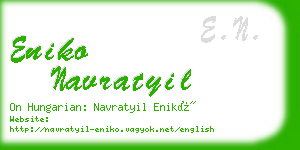 eniko navratyil business card